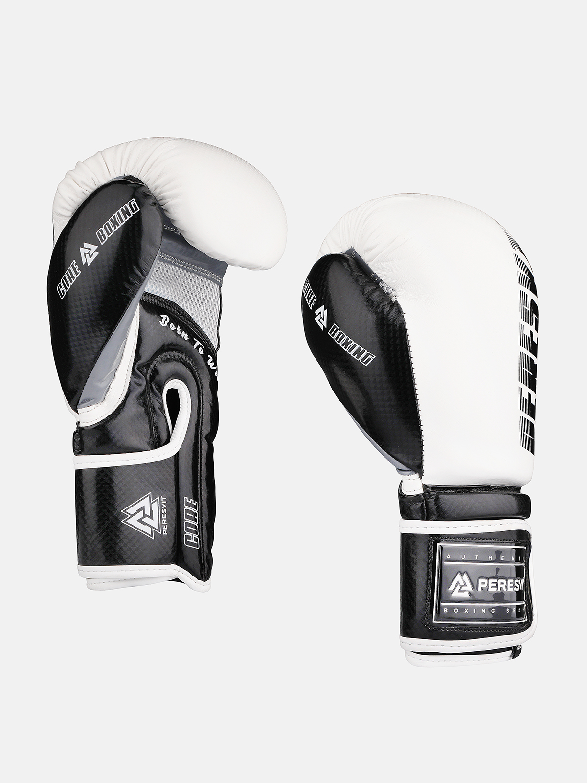 Peresvit Core Boxing Gloves White Black & Grey, Photo No. 3